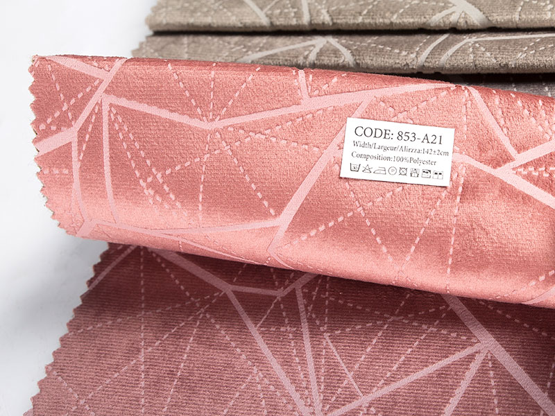 Sợi nhuộm vải Jacquard với việc dập lá nhung